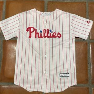 Boys Majestic Phillies #3 Bryce Harper jersey-Size Medium 10-12